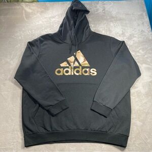 Adidas Men's Hoodie Fleece Pullover Sweater Graphic Camo Sz 2XL GV2126
